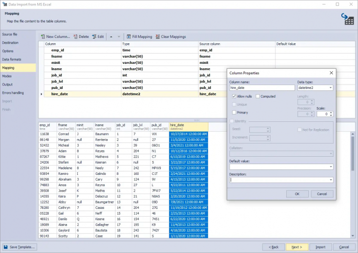 ส่วนเสริม SSMS ส่งออกและนำเข้าข้อมูล Devart dbForge Data Pump for SQL Server Standard