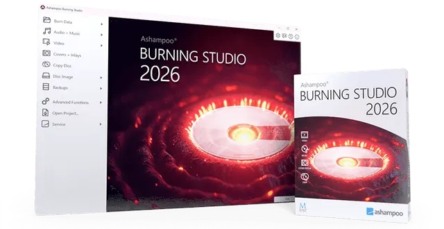 โปรแกรมไรท์แผ่น Ashampoo Burning Studio 2026