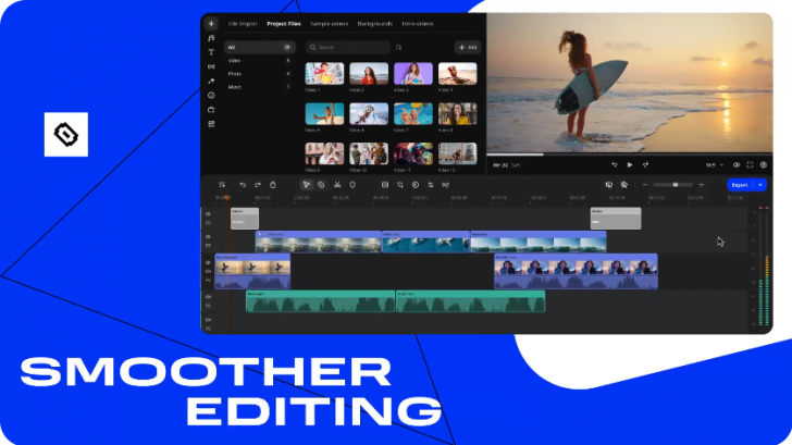 โปรแกรมตัดต่อวิดีโอ ใช้ง่าย ลูกเล่นเยอะ Movavi Video Editor 2026 for Windows