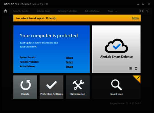 โปรแกรมแอนตี้ไวรัสสำหรับธุรกิจ รุ่นจัดตั้งเซิร์ฟเวอร์เอง AhnLab V3 Internet Security On-Premise โปรแกรมแอนตี้ไวรัสสำหรับธุรกิจ รุ่นจัดตั้งเซิร์ฟเวอร์เอง AhnLab V3 Internet Security On-Premise