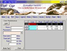 My Cafe Cup (โปรแกรมบริหารจัดการ ระบบร้านเน็ตคาเฟ่) : 