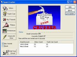 Spam Crusher (โปรแกรม กำจัด จดหมายขยะ) Spam Crusher (โปรแกรม กำจัด จดหมายขยะ)