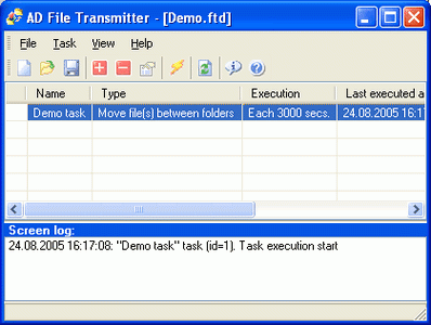 โปรแกรมส่งข้อมูล AD File Transmitter