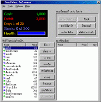 เกมส์จำลองการค้าขาย Food Wars