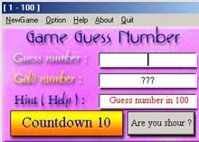Game Guess Number (เกมส์ ทายตัวเลข แบบหลายระดับ)
