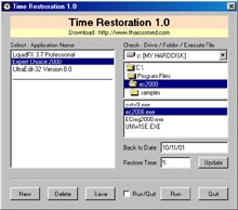 โปรแกรม ย้อนเวลาเปิดโปรแกรม (Time Restoration)