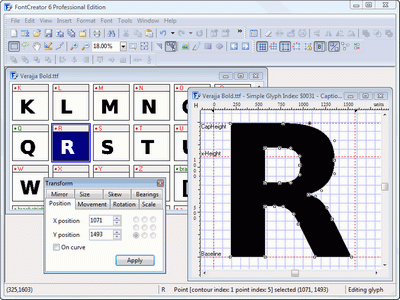โปรแกรมสร้าง ออกแบบฟอนต์ FontCreator โปรแกรมสร้าง ออกแบบฟอนต์ FontCreator