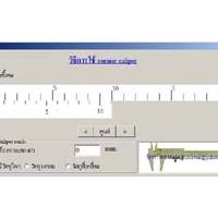 โปรแกรม สาธิตการใช้เวอร์เนียร์ คาลิปเปอร์ (Vernier)