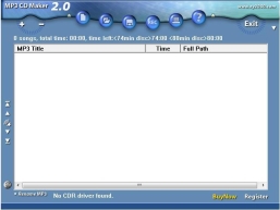 MP3 CD Maker (โปรแกรม MP3 ให้เป็น CD Audio )