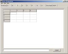 Matrix Manipulator (โปรแกรม คำนวนเมตริก)