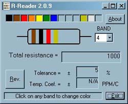 โปรแกรม อ่านค่าความต้านทาน (R-Reader)