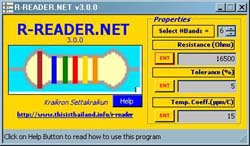 R-Reader.Net (โปรแกรม อ่านค่าความต้านทาน) : 