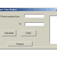 โปรแกรม หาจำนวนเฉพาะ (Prime Calculator)