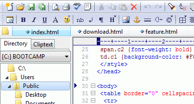EditPlus (โปรแกรมเขียนโค้ดใช้เหมือน NotePad แต่ประสิทธิภาพเหนือกว่า) : 