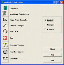 Machinist Calculator (โปรแกรม คำนวณ สำหรับ เครื่องกล) Machinist Calculator (โปรแกรม คำนวณ สำหรับ เครื่องกล)