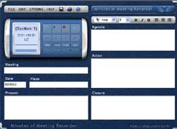 Minutes of Meeting Recorder (โปรแกรมช่วยบันทึกการประชุม) : Minutes of Meeting Recorder (โปรแกรมช่วยบันทึกการประชุม) :