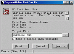 Ragnarok Thai Font Fix