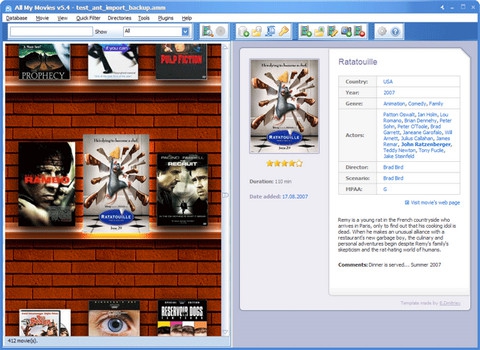 All My Movies (โปรแกรม สำหรับ คอหนัง ทั้งหลาย)