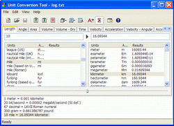 AccelWare Unit Conversion Tool (โปรแกรม เทียบค่าหน่วย)