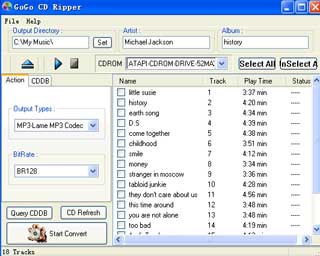 GoGo CD To MP3 Ripper (โปรแกรม แปลง CD-Audio ไปเป็น ไฟล์ MP3, WAV) GoGo CD To MP3 Ripper (โปรแกรม แปลง CD-Audio ไปเป็น ไฟล์ MP3, WAV)