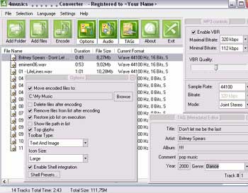 4Musics MP3 to WMA Converter