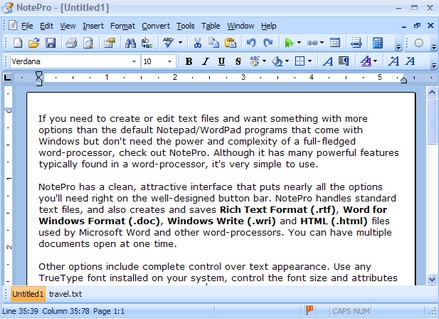 NotePro (โปรแกรม แก้ไขข้อความ คุณภาพสูง)