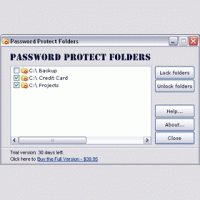 Password Protect Folders (โปรแกรมป้องกันข้อมูล เอกสารสำคัญ)
