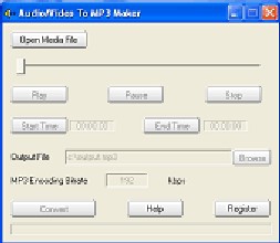 AUDIO/VIDEO TO MP3 MAKER (โปรแกรมแปลงไฟล์เสียง และวิดีโอเป็น Mp3 ฟรี) : 