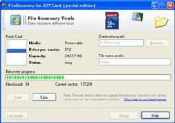 FileRecovery For SD (โปรแกรมกู้ไฟล์ข้อมูลที่สูญหาย บน SD Cards) : 