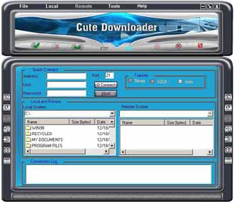 CuteDownloader (โปรแกรม รับ ส่ง ไฟล์ แบบแจกฟรี)