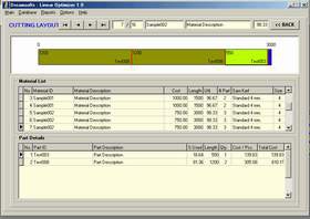 โปรแกรมคำนวณการตัดชิ้นงาน Linear Optimizer โปรแกรมคำนวณการตัดชิ้นงาน Linear Optimizer