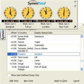 SymmTime (โปรแกรม SymmTime ดูเวลาทั่วโลก ฟรี) : 