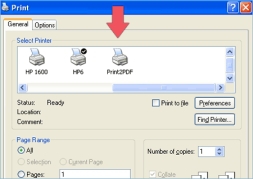 Print2PDF (โปรแกรมแปลงไฟล์ต่างๆเป็นไฟล์ PDF)