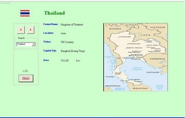 CountryData (โปรแกรม ข้อมูลประเทศต่างๆ)