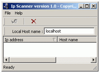 โปรแกรมหาเลขไอพีในวงแลน IpScanner โปรแกรมหาเลขไอพีในวงแลน IpScanner