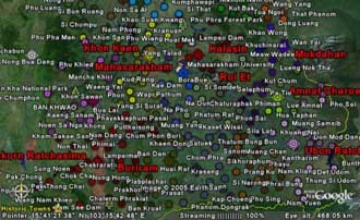 Google Earth Thailand Placemark (รวมตำแหน่ง สถานที่ท่องเที่ยว, ห้าง, ร้านอาหาร ของประเทศไทย สำหรับ Google Earth)