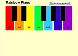 Rainbow piano for kids