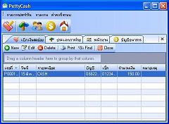 Petty Cash (โปรแกรม Petty Cash บันทึกบัญชีเงินสด ภายในองค์กร ฟรี) : 
