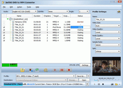ImTOO DVD to MP4 Suite