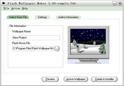 Flash Wallpaper Maker