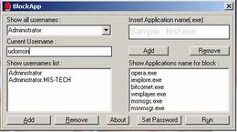 BlockApp (โปรแกรม บล๊อค โปรแกรม ที่ไม่ต้องการให้คนอื่นเปิด) BlockApp (โปรแกรม บล๊อค โปรแกรม ที่ไม่ต้องการให้คนอื่นเปิด)