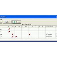 CyberMatrix In Out Scheduler (โปรแกรม ติดตาม ตารางเวลาของพนักงาน)