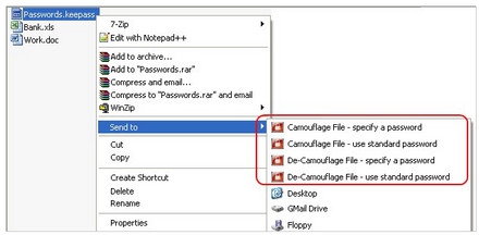 โปรแกรมซ่อนไฟล์ Free File Camouflage โปรแกรมซ่อนไฟล์ Free File Camouflage