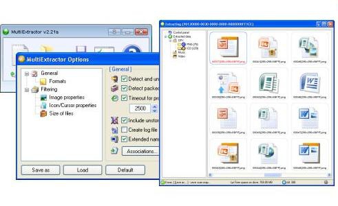 MultiExtractor (โปรแกรม แยก/ กู้ไฟล์ มัลติมีเดีย ที่เก็บอยู่ในไฟล์ฐานข้อมูล) MultiExtractor (โปรแกรม แยก/ กู้ไฟล์ มัลติมีเดีย ที่เก็บอยู่ในไฟล์ฐานข้อมูล)