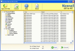 Nucleus OST to PST Conversion
