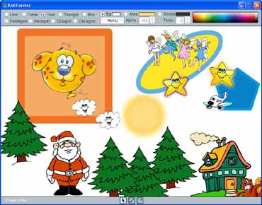 โปรแกรมวาดรูปสำหรับเด็ก Kid Painter โปรแกรมวาดรูปสำหรับเด็ก Kid Painter