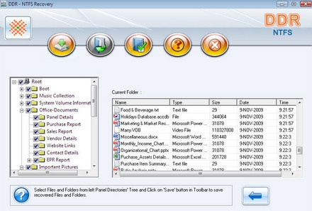 NTFS Data Recovery Software (โปรแกรม กู้ไฟล์ที่ลบไปกลับคืนมา)