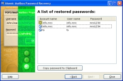 Atomic Mailbox Password Recovery