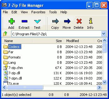 โปรแกรมบีบอัดไฟล์ 7-ZIP