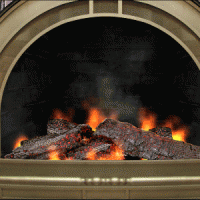 3D Cozy Fireplace Screen Saver